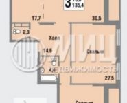 3-комнатная квартира площадью 135.4 кв.м,  | цена 21 000 000 руб. | www.metrprice.ru