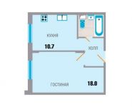 1-комнатная квартира площадью 36.5 кв.м, Северная улица, 10 | цена 2 555 000 руб. | www.metrprice.ru