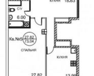 1-комнатная квартира площадью 73 кв.м в ЖК "Royal House on Yauza", Наставнический переулок, вл3 | цена 25 000 000 руб. | www.metrprice.ru