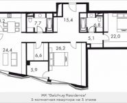 3-комнатная квартира площадью 146.3 кв.м в МФК "Balchug Residence", Садовническая, владение 31, корп.1 | цена 70 154 754 руб. | www.metrprice.ru