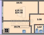 1-комнатная квартира площадью 41 кв.м, Советская ул., 18 | цена 5 450 000 руб. | www.metrprice.ru