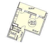 1-комнатная квартира площадью 49 кв.м, Амет-хан Султана ул., 15К1 | цена 3 692 250 руб. | www.metrprice.ru