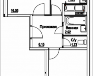 2-комнатная квартира площадью 59.88 кв.м, 2-я Муравская, корп.7 | цена 7 176 810 руб. | www.metrprice.ru