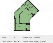 2-комнатная квартира площадью 81.5 кв.м, Михневская улица, 8 | цена 10 945 450 руб. | www.metrprice.ru