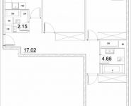 3-комнатная квартира площадью 87.84 кв.м, Лазоревый пр., 3 | цена 21 216 434 руб. | www.metrprice.ru