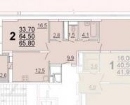 2-комнатная квартира площадью 65.2 кв.м,  | цена 5 700 000 руб. | www.metrprice.ru