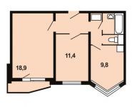 2-комнатная квартира площадью 51.7 кв.м, Рождественская улица, 33 | цена 5 356 120 руб. | www.metrprice.ru