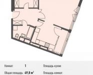 1-комнатная квартира площадью 49.8 кв.м, Ивановская ул., 1 | цена 4 432 200 руб. | www.metrprice.ru