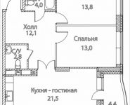 3-комнатная квартира площадью 70 кв.м, Юго-Восточный административный округ, район Лефортово, жилой квартал Символ, к4 | цена 14 650 900 руб. | www.metrprice.ru