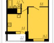 1-комнатная квартира площадью 37.9 кв.м, проспект Астрахова, 12а | цена 3 771 240 руб. | www.metrprice.ru
