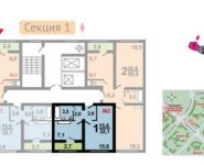 2-комнатная квартира площадью 55.9 кв.м, ул Недорубова, д. 18 к 2 | цена 6 500 000 руб. | www.metrprice.ru