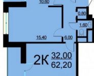 2-комнатная квартира площадью 62 кв.м, Внутренний пр., 8С3 | цена 9 438 455 руб. | www.metrprice.ru