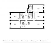 4-комнатная квартира площадью 144.4 кв.м, Рублевское ш, 101/105 | цена 32 244 520 руб. | www.metrprice.ru