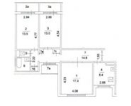 3-комнатная квартира площадью 74 кв.м, Керамический пр., 57К1 | цена 11 300 000 руб. | www.metrprice.ru