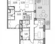 3-комнатная квартира площадью 117 кв.м, Лазоревый пр., 3С1 | цена 32 760 000 руб. | www.metrprice.ru