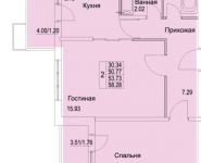 2-комнатная квартира площадью 58 кв.м, Муравская 2-я ул. | цена 5 883 377 руб. | www.metrprice.ru