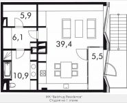 1-комнатная квартира площадью 69.44 кв.м в МФК "Balchug Residence", Садовническая, к5вл31, корп.3 | цена 31 073 011 руб. | www.metrprice.ru