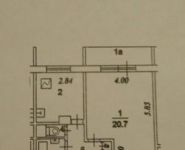 1-комнатная квартира площадью 39 кв.м, Беловежская ул., 39К4 | цена 5 400 000 руб. | www.metrprice.ru