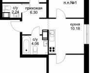 3-комнатная квартира площадью 65.81 кв.м, д.1 | цена 5 310 867 руб. | www.metrprice.ru