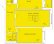 2-комнатная квартира площадью 64.4 кв.м, Институтская 2-я, 28 | цена 5 300 000 руб. | www.metrprice.ru