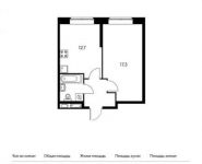 1-комнатная квартира площадью 38 кв.м, Варшавское шоссе, 141к5 | цена 5 320 000 руб. | www.metrprice.ru