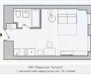 1-комнатная квартира площадью 24.49 кв.м, 1-й Железнодорожный тупик, 7, корп.1 | цена 2 433 553 руб. | www.metrprice.ru