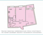 2-комнатная квартира площадью 52.7 кв.м, Парковая ул., ВЛ18 | цена 5 056 000 руб. | www.metrprice.ru