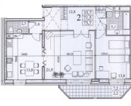 2-комнатная квартира площадью 2 кв.м, Мичуринский просп., 20А | цена 16 800 000 руб. | www.metrprice.ru