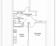 2-комнатная квартира площадью 57.58 кв.м, Родниковая, корп.5 | цена 5 702 844 руб. | www.metrprice.ru