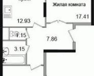 2-комнатная квартира площадью 56.85 кв.м, Щелково платф, 1 | цена 3 524 700 руб. | www.metrprice.ru