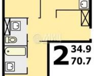 2-комнатная квартира площадью 70.7 кв.м, Челобитьевское ш., 1БК1 | цена 6 300 000 руб. | www.metrprice.ru