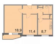 2-комнатная квартира площадью 51 кв.м, Грайвороновский 2-й пр., 38С9 | цена 8 000 000 руб. | www.metrprice.ru