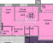 2-комнатная квартира площадью 56 кв.м, Горячева ул., 3 | цена 4 088 000 руб. | www.metrprice.ru
