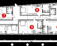 1-комнатная квартира площадью 43.2 кв.м, Нагорная ул., 12 | цена 7 466 000 руб. | www.metrprice.ru