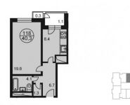 1-комнатная квартира площадью 42 кв.м, Радио ул, 2307A | цена 5 066 550 руб. | www.metrprice.ru