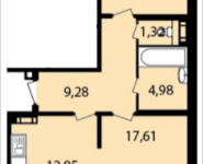 2-комнатная квартира площадью 71 кв.м, Широкая улица, 17 | цена 4 847 880 руб. | www.metrprice.ru