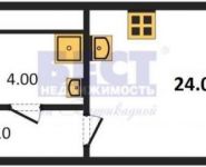 1-комнатная квартира площадью 25 кв.м, Рязанский проспект, 2с25 | цена 4 670 000 руб. | www.metrprice.ru