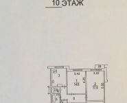 2-комнатная квартира площадью 54.1 кв.м, Литовский бул., 10К1 | цена 8 600 000 руб. | www.metrprice.ru