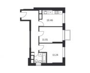 2-комнатная квартира площадью 48.9 кв.м,  | цена 5 318 505 руб. | www.metrprice.ru