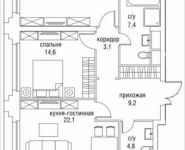 2-комнатная квартира площадью 88 кв.м, Верхняя ул., 34С5 | цена 37 581 250 руб. | www.metrprice.ru