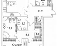 3-комнатная квартира площадью 167 кв.м, Погодинская улица, 4 | цена 127 362 550 руб. | www.metrprice.ru