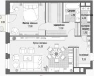 1-комнатная квартира площадью 82 кв.м, ул Ордынка М., д. 19 с1 | цена 58 200 000 руб. | www.metrprice.ru