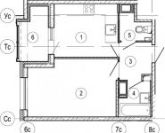 1-комнатная квартира площадью 37.6 кв.м,  | цена 4 497 242 руб. | www.metrprice.ru