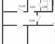 2-комнатная квартира площадью 62.5 кв.м в ЖК "Авентин", Железнодорожная, 33, корп.3 | цена 3 928 338 руб. | www.metrprice.ru