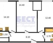 2-комнатная квартира площадью 54 кв.м, Рязанский просп., 2С25 | цена 8 720 000 руб. | www.metrprice.ru