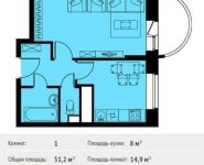 1-комнатная квартира площадью 31.2 кв.м, Транспортный проезд, 3 | цена 3 258 778 руб. | www.metrprice.ru