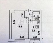 1-комнатная квартира площадью 35 кв.м, Байкальская ул., 38К3 | цена 5 450 000 руб. | www.metrprice.ru