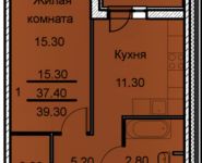 1-комнатная квартира площадью 39.3 кв.м, Добролюбова ул, 32а | цена 3 100 000 руб. | www.metrprice.ru