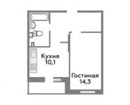 1-комнатная квартира площадью 40 кв.м,  | цена 2 745 600 руб. | www.metrprice.ru