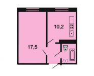 1-комнатная квартира площадью 33.6 кв.м, Олимпийский проспект, с10 | цена 2 220 800 руб. | www.metrprice.ru